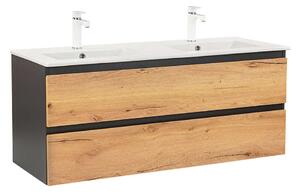 Vario Forte Mosdószekrény - 120 cm - Antracit-Tölgy