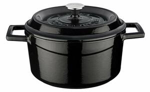 LAVA fém öntöttvas edény, átmérő 20 cm, fekete,2,6 l
