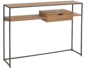 Barna fa fésülködőasztal J-line Differa 120 x 30 cm