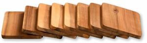 Kesper 28958 Akácfa raclette deszkakészlet, 8 db ,10 x 8 x 0,7 cm