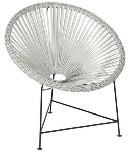 Fehér rattan kerti szék J-line Culco