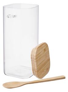 COMPOSITION tárolóedény üveg/bambusz, 1800ml