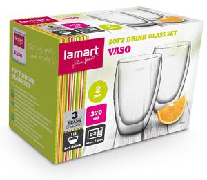 Lamart LT9013 Juice Vaso pohárkészlet, 370 ml, 2 db