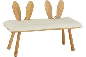 Fából készült gyerekpad J-line Nyuszi 90 cm