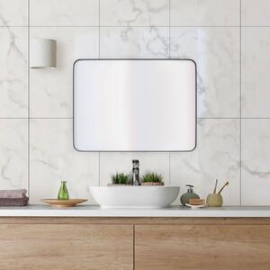 Welland fürdőszoba tükör 80 x 60 cm (fekete)