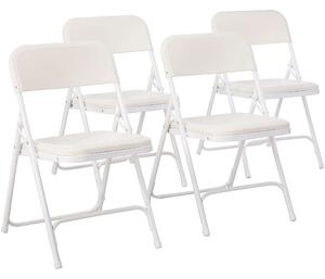Timeless Tools Párnázott, összecsukható szék 4 db-os, fehér színben