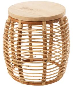 Rattan oldalasztal J-line Anna 40 cm