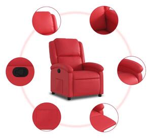 VidaXL piros műbőr dönthető fotel