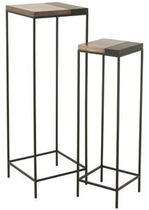 2 db bronz fém asztali készlet J-line Ft 41 x 41/31 x 31 cm