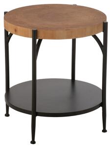 Barna-fekete oldalasztal J-line Dopp 45 cm