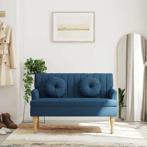 VidaXL kék szövetpad párnákkal 113x64,5x75,5 cm