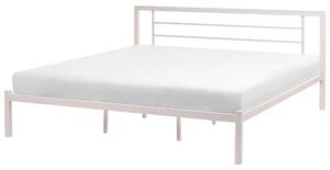 Ágy Fém CUSSET 180 x 200 cm Világosbézs