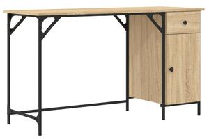 VidaXL sonoma tölgy szerelt fa számítógépasztal 131 x 48 x 75 cm