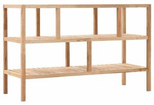VidaXL tömör diófa fürdőszobai polc 100 x 40 x 65 cm
