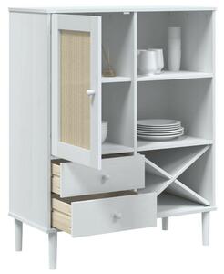 VidaXL SENJA Polcos Szekrény - Fehér - 90x40x112 cm