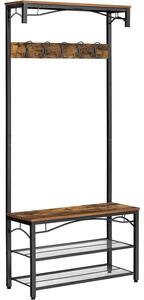 Fogas, Vasagle, Rusztikus barna, 80x32x178,5 cm