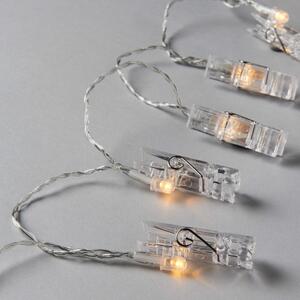 CLIP ART LED égősor USB csatlakozóval, csipesz 10 égővel