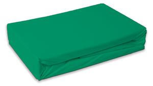 Zöld Menthol frottír gumis lepedő 180x200 cm