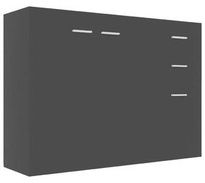 VidaXL fekete forgácslap tálalószekrény 105 x 30 x 75 cm