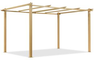 Barbados 3 x 4 m fa Garden Point fém kerti pergola kerete