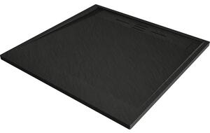 Mexen, Mexen Amon brodzik kwadratowy SMC 100 x 100 cm, czarny - 4F701010