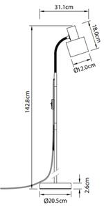 Lámpa Állólámpa SELVIA II , 5990, max.250V, 50/60Hz, 1*E27, max.25 W, IP20, átmérő 12 cm, sötétkék
