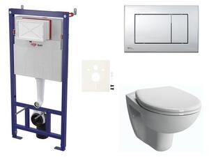 Fali WC szett SAT előtétfalas szereléshez + VitrA Normus WC SIKOSSNOR21K