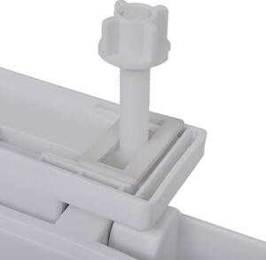 VidaXL fehér négyzetes WC-ülőke lassan csukódó fedéllel