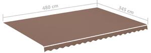 VidaXL barna csere napellenző ponyva 5 x 3,5 m