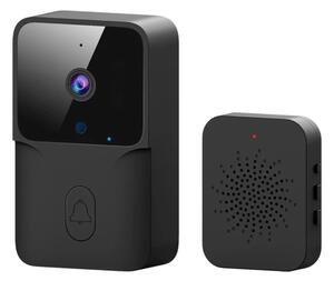 Vezeték nélküli WiFi videós mini kapucsengő beltéri csengő egységgel - Fekete