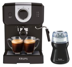 Akciós termékszett Krups Opio XP320830 karos kávéfőző + kávédaráló
