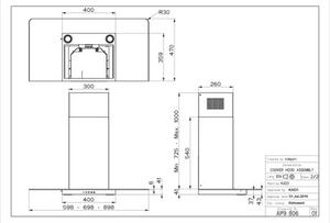 Faber NICE LED SRM X/V NS A60 Páraelszívó, 420 m3/óra, 3 sebességfokozat, C energiaosztály, Inox