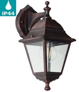 NISSIE kültéri fali lámpa, E27; IP44-antik barna - Brilliant-90992A55