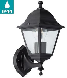 NISSIE kültéri fali lámpa, E27; IP44-fekete - Brilliant-90991A06