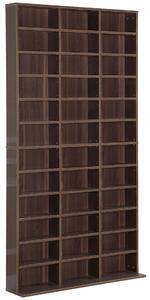 Homcom Könyvespolc klasszikus, MDF, 195x102x23,5cm, barna