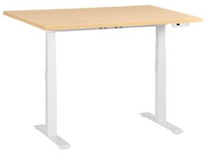 Elektromosan állítható asztal DESTINES Világosbarna/fehér 120 cm 72 cm