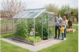 Üvegház LANITPLAST LIMES Viva V6/2 1,97x2 m tiszta üveg 3 mm LG4696