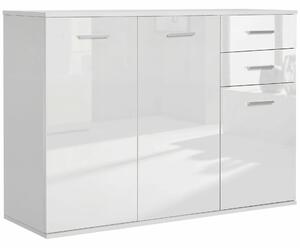 Komód 106x35x76cm, Fehér