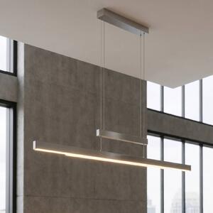 Trio Lighting LED függő lámpa Trajan, 2700-5000K, matt nikkel, dimmelhető, Alu / szürke / cink, Nappali / Étkező, fém, Modern