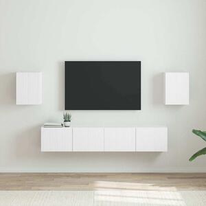 TV Fali Szekrény 2 pcs Fehér 30 x 31 x 40 cm Faanyag