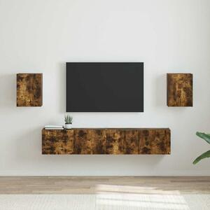 TV Fali Szekrény 2 pcs Füstölt tölgy 30 x 31 x 40 cm Faanyag