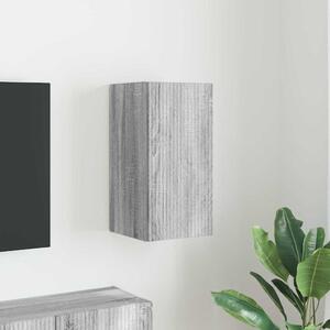 TV Fali Szekrény 30 x 31 x 60 cm Szürke Sonoma Szerelt Fa