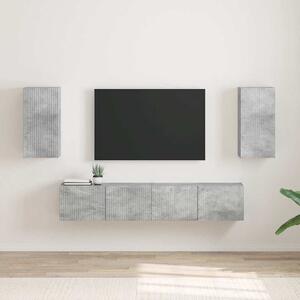 TV Fali Szekrény 2 pcs Beton 30 x 31 x 60 cm Faanyag