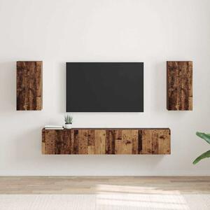 TV Fali Szekrény 2 pcs Öreg fa 30 x 31 x 60 cm Faanyag