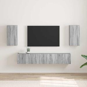 TV Fali Szekrény 2 pcs Szürke Sonoma 30 x 31 x 60 cm Faanyag