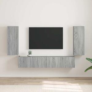 TV Fali Szekrény 2 pcs Szürke Sonoma 30 x 31 x 80 cm Faanyag