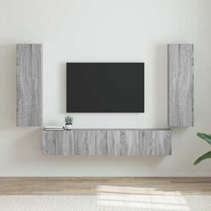 TV Fali Szekrény 2 pcs Szürke Sonoma 30 x 31 x 100 cm Faanyag