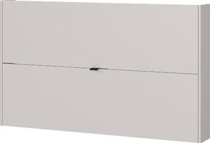 Krémszínű billenő ajtós-függő cipőtartó tölgyfa dekorral 140x83x18 cm Ameca – Germania