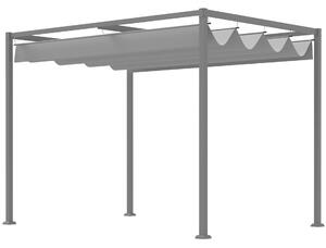 Pergola állítható arányékoló vászonnal, pavilon, 298 x 213 x 222 cm