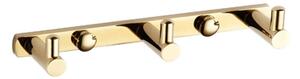 Mexen tripla törölköző fogas, Arany - 709163-50